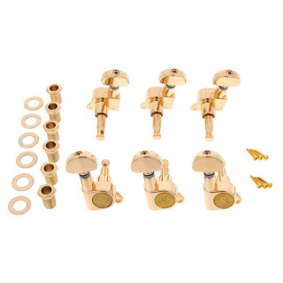 Комплект тюнеров Harley Benton Parts J03GD L6 Harley Benton Parts J03GD L6 Tuner Set