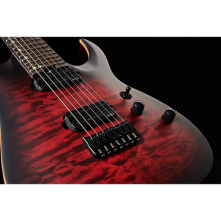 Электрогитара Harley Benton Amarok-7 BKRD Quilted Burst