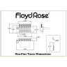 Тремоло Floyd Rose FRTNFTB Non-Fine Tremolo BL Floyd Rose FRTNFTB Non-Fine Tremolo BL