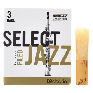 D'Addario Woodwinds Select Jazz Filed Soprano 3H DAddario Woodwinds Select Jazz Filed Soprano 3H