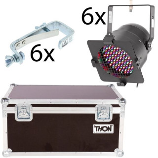 Комплект прожекторов Stairville LED PAR 56 B 6er Road Kit MK1 Stairville LED PAR 56 B 6er Road Kit MK1