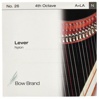 Струна для арфы Bow Brand Lever 4th A Nylon String No.26 Bow Brand Lever 4th A Nylon String No.26