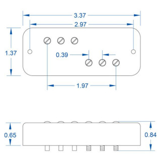 Набор звукоснимателей Lollar DC-90 Set BK