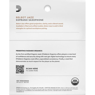Даддарио Вудвиндс Орг. Сель. Джаз Унф. СОП 2Ч 3П DAddario Woodwinds Org. Sel. Jazz Unf. SOP 2H 3P