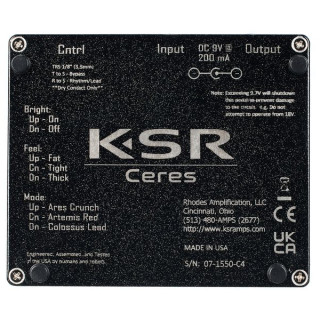 Гитарный предусилитель KSR Ceres KSR Ceres Guitar Preamp