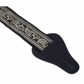 Tavmusic.ru Болливуд Ремень Черный & Золотой Thomann Bollywood Strap Black & Gold