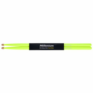 Палочки из гикори Millenium H5A неоново-желтого цвета Millenium H5A Hickory Sticks Neon Yellow