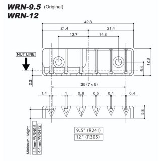 Gotoh Wilkinson WRN-9.5 Роллер Нат Gotoh Wilkinson WRN-9.5 Roller Nut