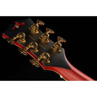 Полуакустическая гитара DAngelico Deluxe SS Satin Trans Wine DAngelico Deluxe SS Satin Trans Wine