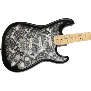 Фендер MIJ Страт MN Чёрный пейсли Fender MIJ Strat MN Black Paisley