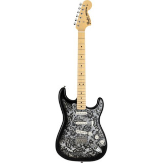 Фендер MIJ Страт MN Чёрный пейсли Fender MIJ Strat MN Black Paisley