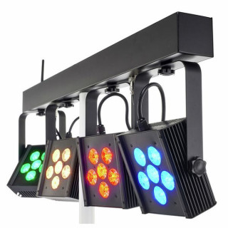 Комплект прожекторов Stairville CLB8 RGBW Compact LED Bar 8 Набор №378901 Stairville CLB8 RGBW Compact LED Bar 8 Bundle №378901