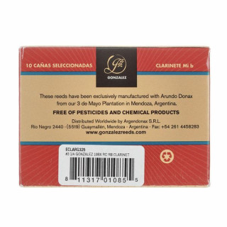 Трости для кларнета Gonzalez RC Eb Clarinet 3.25 Gonzalez RC Eb Clarinet 3.25