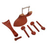 Набор скрипичных деталей Acura Meister BW/BW French Acura Meister Violin Parts Set BW/BW French