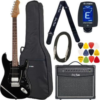 Электрогитара Harley Benton ST-Modern Plus HSS BK Bundle №598499 (Комплект)