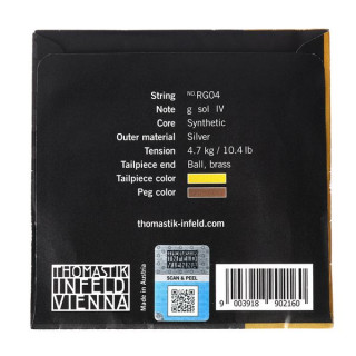 Thomastik RG04 Rondo Gold G Скрипка 4/4 Thomastik RG04 Rondo Gold G Violin 4/4