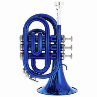 Thomann TR 25 Bb-Карманная труба синего цвета Thomann TR 25 Bb-Pocket Trumpet Blue