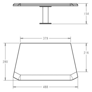Студийный стол Orbit с полками для колонок черный Studio Desk Orbit Speaker Shelves Black