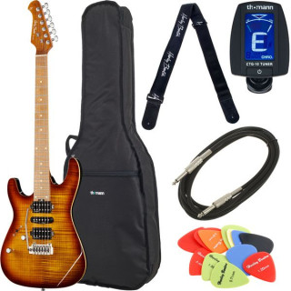 Электрогитара Harley Benton Fusion-III HSH LH Roasted FBB Bundle №561935 (Комплект)