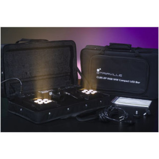 Комплект прожекторов Stairville CLB5 2P RGB WW Compact LED Bar Stairville CLB5 2P RGB WW Compact LED Bar