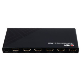 Коммутатор Lindy с 5 портами HDMI 18G Lindy 5 Port HDMI 18G Switch