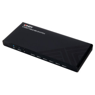 Коммутатор Lindy с 5 портами HDMI 18G Lindy 5 Port HDMI 18G Switch