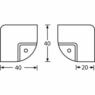 Угловой кейс Adam Hall 4058 хром Adam Hall 4058 Case Corner chrome