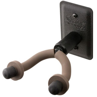 Подвесной держатель для гитары String Swing CC11W CL Black String Swing CC11W CL Guitar Wall Hanger BK