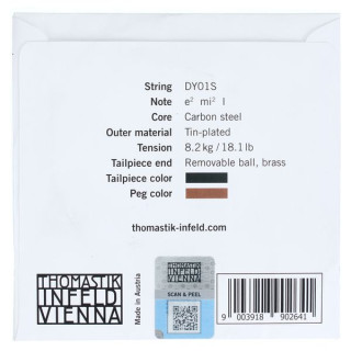 Thomastik DY01S Dynamo E скрипка 4/4 Thomastik DY01S Dynamo E Violin 4/4