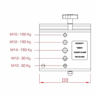 Зажим для шатра Doughty T28870 Doughty T28870 Marquee Clamp