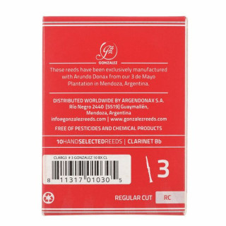Трости для кларнета Gonzalez RC Bb Clarinet 3.0 Gonzalez RC Bb Clarinet 3.0