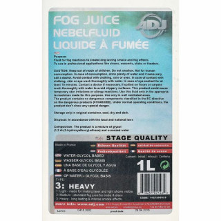 Сок ADJ Fog 3 heavy - 1 литр ADJ Fog juice 3 heavy - 1 Liter
