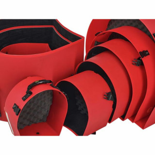 Жесткий футляр HRockFus3 F.Комплект на подкладке красного цвета Hardcase HRockFus3 F.Lined Set Red