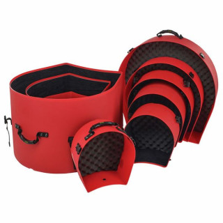 Жесткий футляр HRockFus3 F.Комплект на подкладке красного цвета Hardcase HRockFus3 F.Lined Set Red