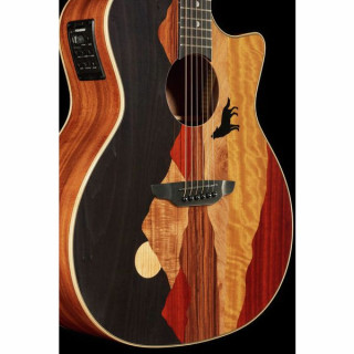 Лунa Гитары Vista Wolf Cutaway A/E Luna Guitars Vista Wolf Cutaway A/E