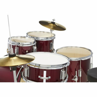 Младшая ударная установка Millenium Focus Красная Millenium Focus Junior Drum Set Red