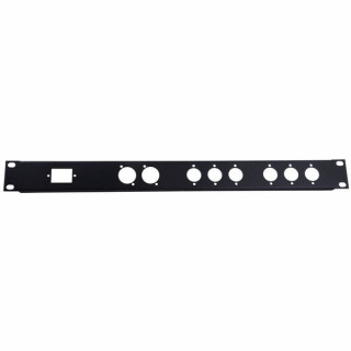 Панель стойки Thon 1U 6XLRm 2XLRf 220V Thon Rack Panel 1U 6XLRm 2XLRf 220V