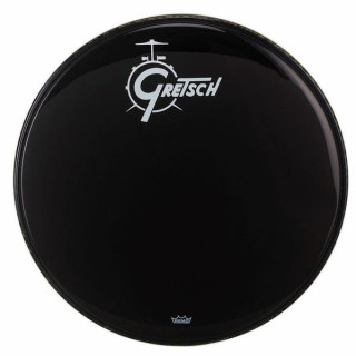 Gretsch Drums 20"Головка бас-барабана черная / логотип Gretsch Drums 20" Bass Drum Head Black/Logo