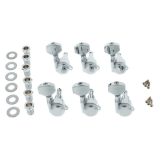 Локовые колки Harley Benton Parts Locking Tuners 6L CR Harley Benton Parts Locking Tuners 6L CR