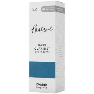 Трость для кларнета DAddario Woodwinds Organic Reserve Bass-Clar 3.0 DAddario Woodwinds Organic Reserve Bass-Clar 3.0