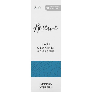 Трость для кларнета DAddario Woodwinds Organic Reserve Bass-Clar 3.0 DAddario Woodwinds Organic Reserve Bass-Clar 3.0