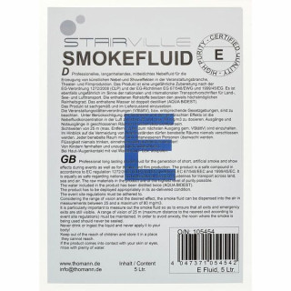 Жидкость для генератора тумана Stairville E Fluid 5l Stairville E Fluid 5l