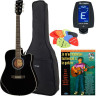Электроакустическая гитара Harley Benton D-120CE BK Набор №325417 Harley Benton D-120CE BK Bundle №325417