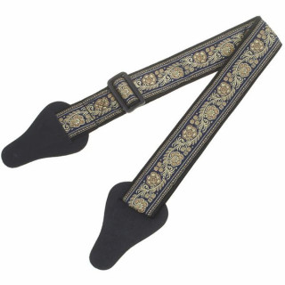 Tavmusic.ru Болливуд Ремень Синий и Золотой Thomann Bollywood Strap Blue & Gold